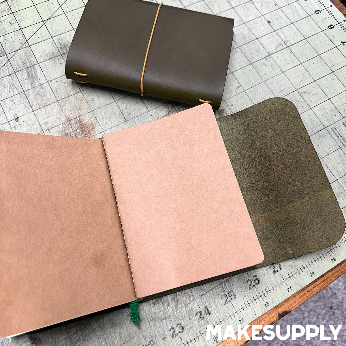 A6 Tri-Fold Traveler Notebook Cover Template - Image 4