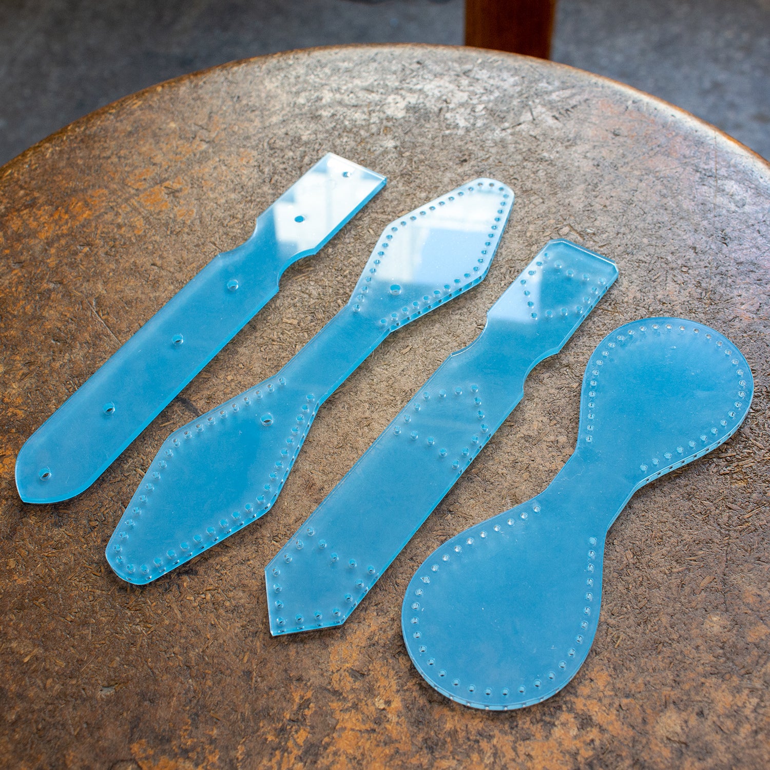 BUNDLE -- Leather Keychain Acrylic Template Set