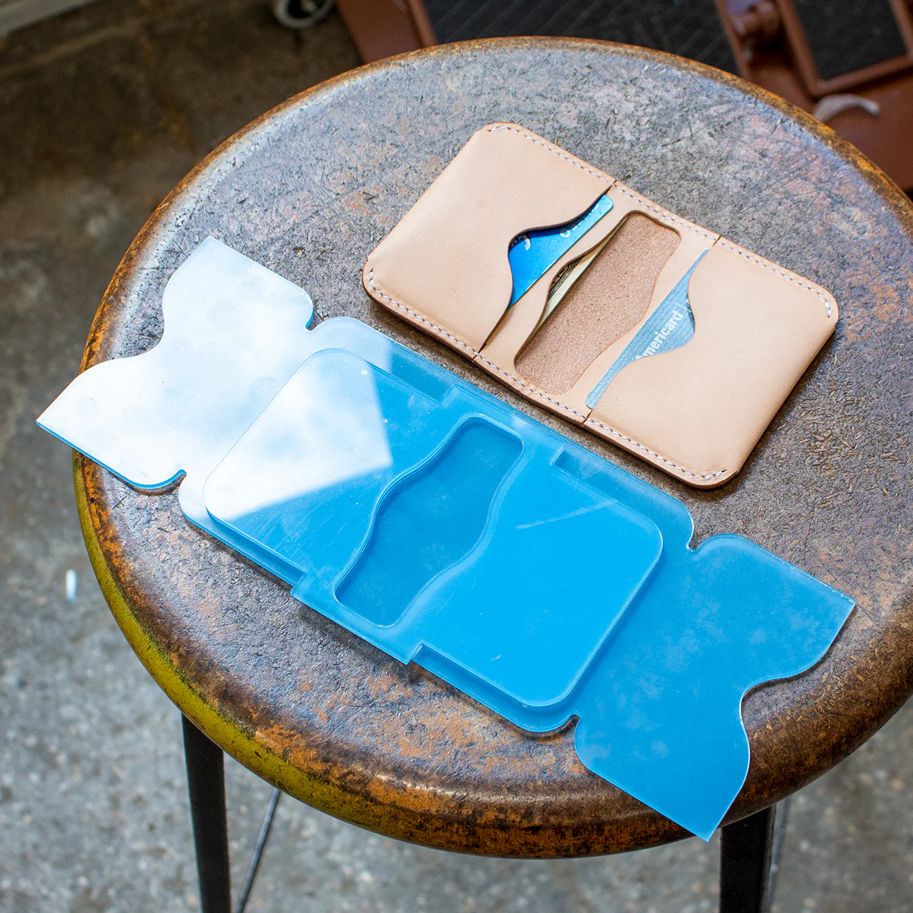 Double Folded Card Holder Acrylic Template Set