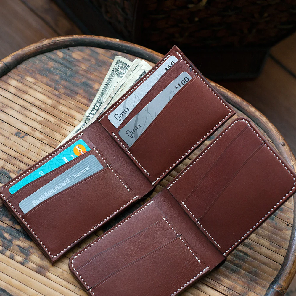 Leather Bi-Fold Wallet Acrylic Template Set (Slanted Slots) - Image 3