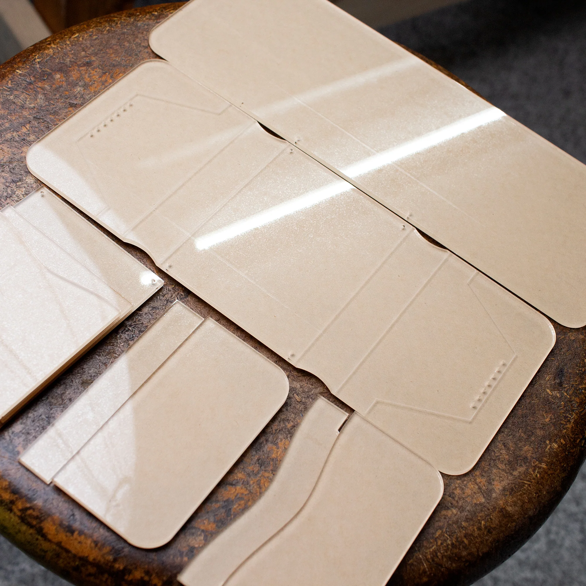 Leather Tri-Fold Wallet Acrylic Template Set - Image 3