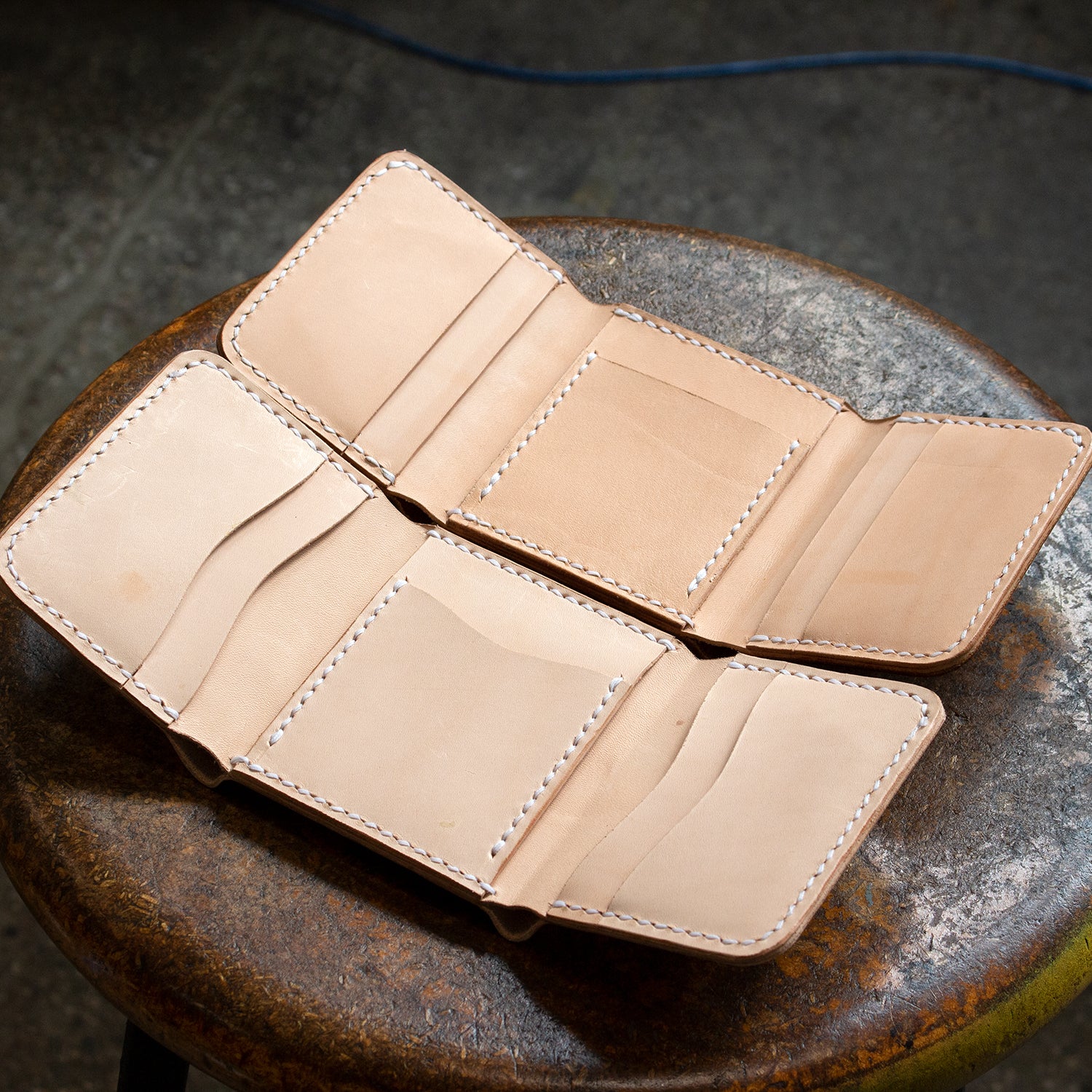 Leather Tri-Fold Wallet Acrylic Template Set - Image 6