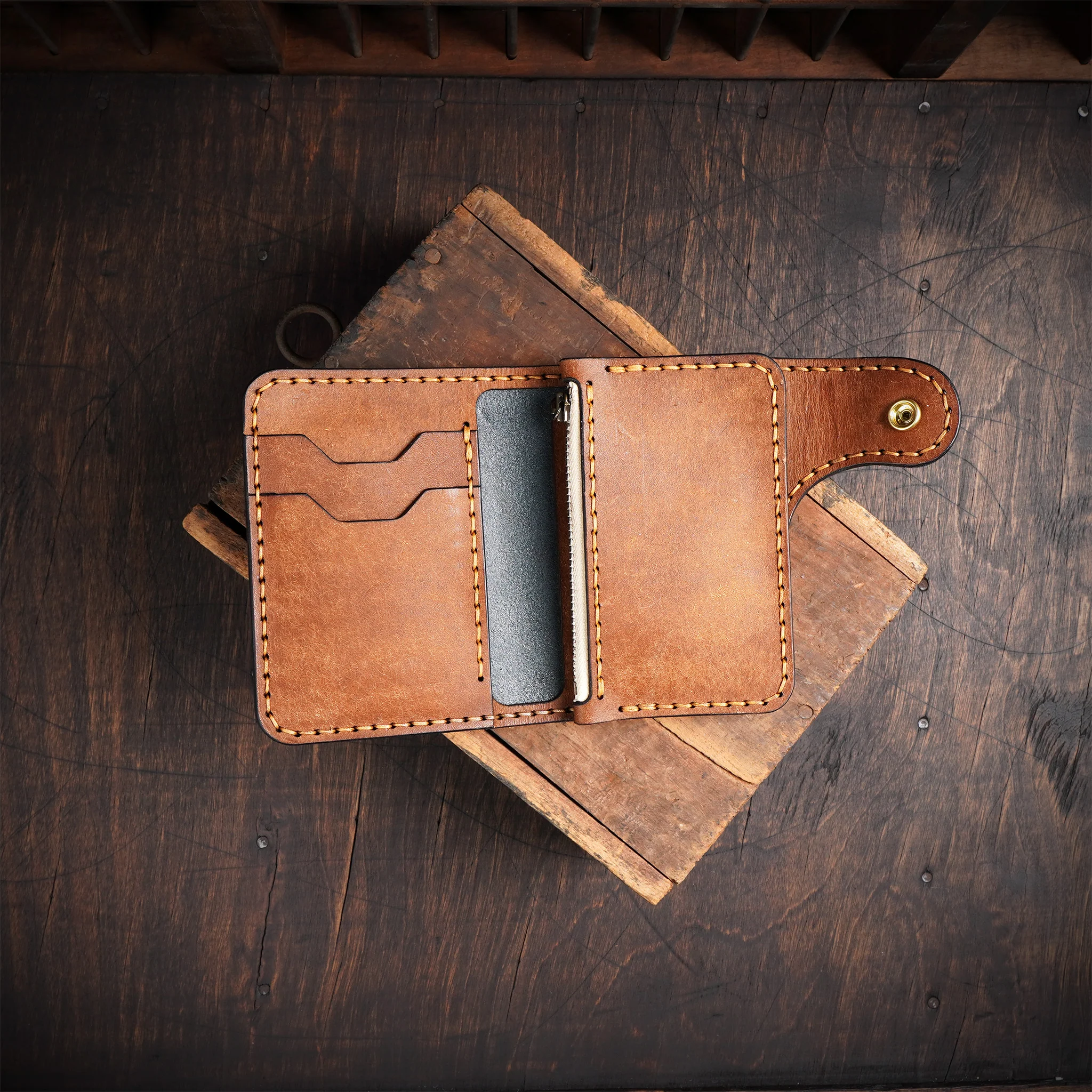 Vertical Bi-Fold Wallet No. 2 Template Set